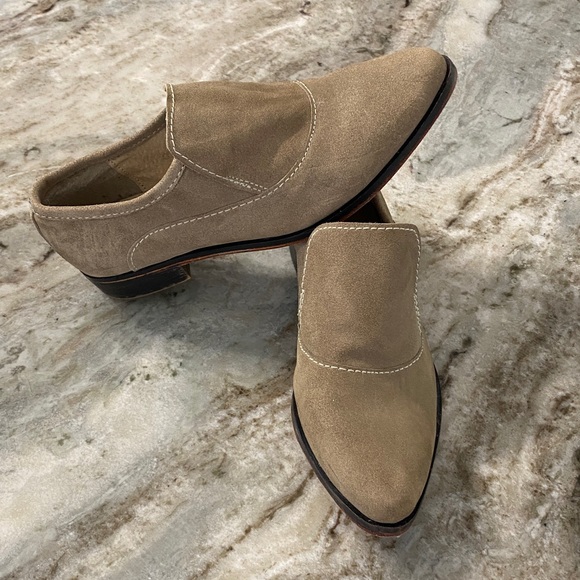 Free People Brady Slip On Suede Loafers Size 37.5 - Picture 2 of 9